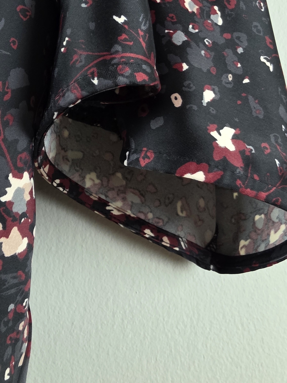 Ashley Graham Black Floral Lace-Trim Kimono Robe - Picture 15 of 16